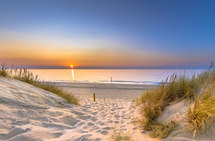 strand-zonsondergang